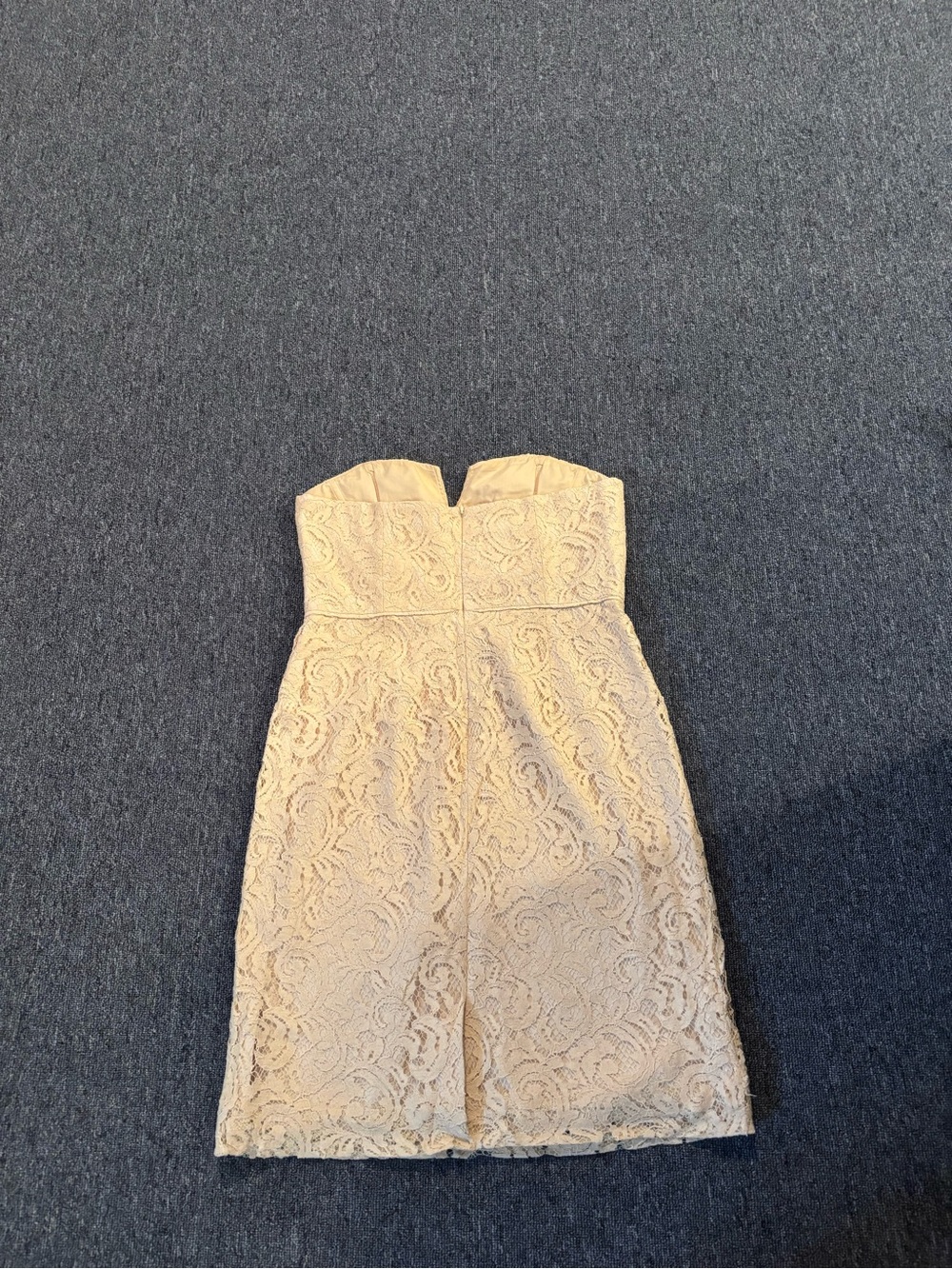 J. Crew Strapless Dress in Light Beige